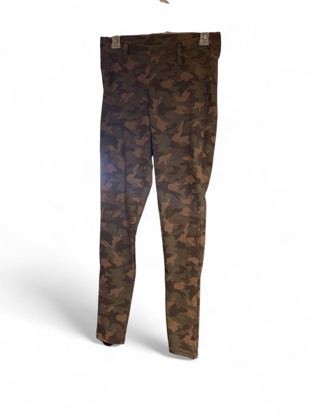 Camouflage Slim Fit Women Pants - Olive Brown Camo